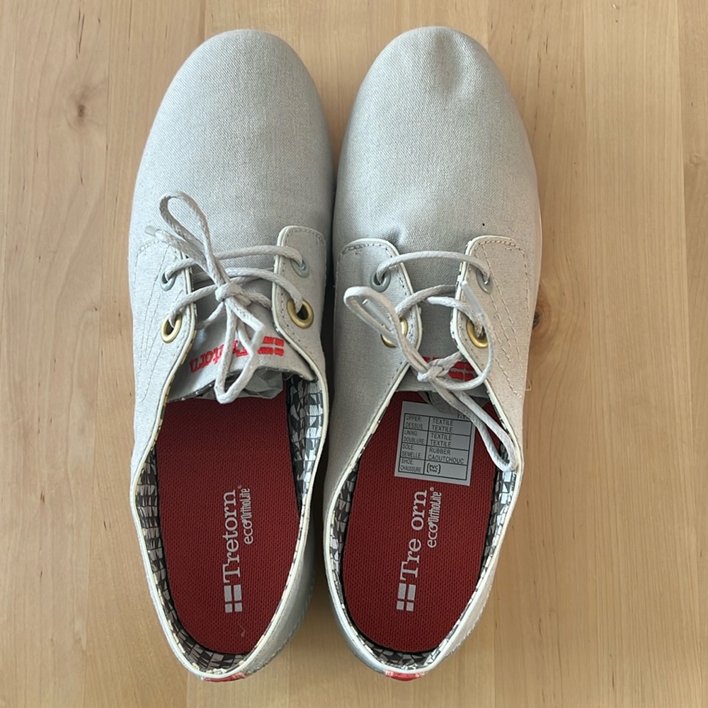 Restore grey canvas sneaker, size EU 37.5 / US 7